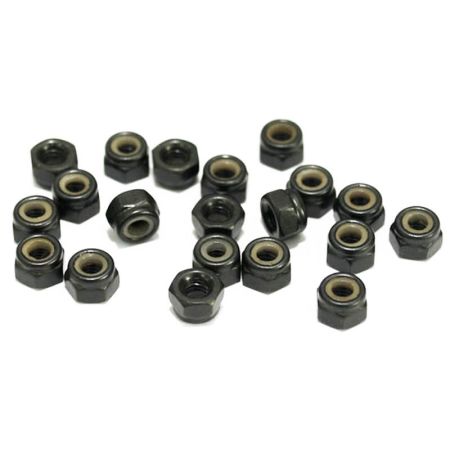RC4WD Nylock Nuts M3 (Black) (Z-S0629)