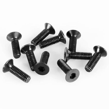 RC4WD Steel Flat Head Cap Screws M3 X 10mm (10) (Z-S0860)