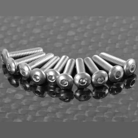 RC4WD Button Head Cap Screws M2.5 X 10mm (10) (Z-S0980)