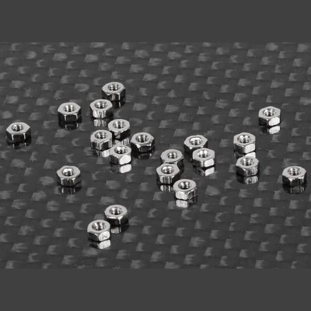 RC4WD Regular M1.6 Nuts (Silver) (Z-S1230)
