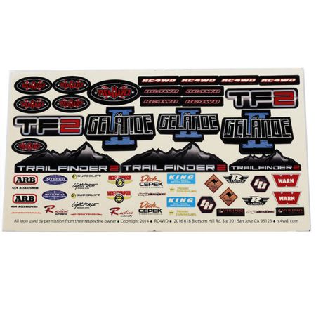 RC4WD Logo Decal Sheet (Z-S1274)
