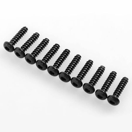 RC4WD Button Head Self Tapping Screws M3 X 12mm (Black) (Z-S1691)