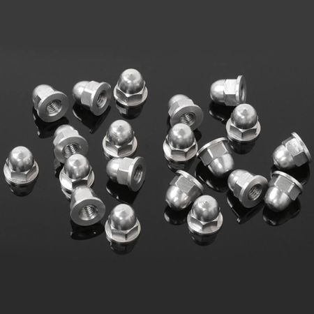 RC4WD M3 Flanged Acorn Nuts (Silver) (Z-S1722)