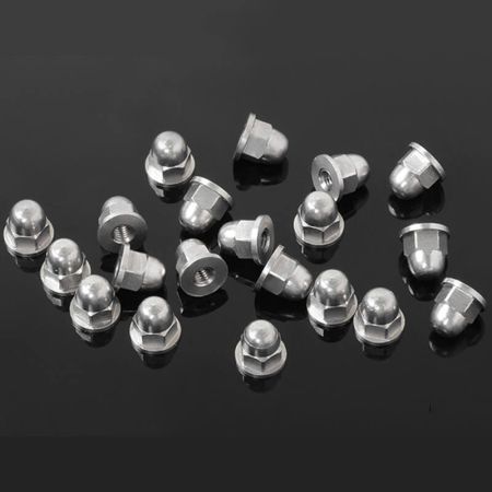 RC4WD M2.5 Flanged Acorn Nuts (Silver) (Z-S1723)