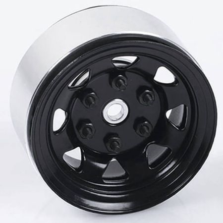 RC4WD Stamped Steel 1.55" Stock Black Beadlock Wheels (Z-W0036)