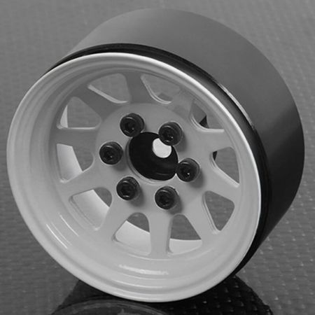 RC4WD OEM Stamped Steel 1.9" Beadlock Wheels (White) (Z-W0208)