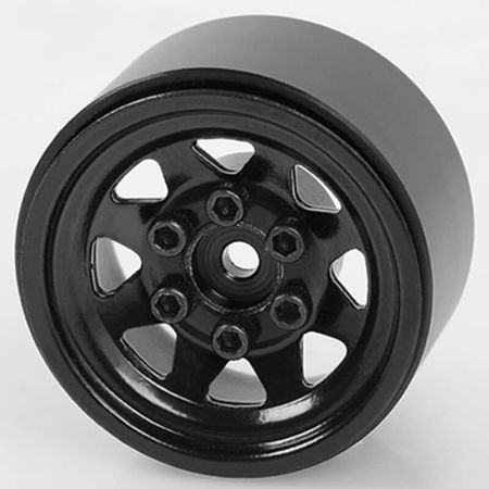 RC4WD Stamped Steel 1.0" Stock Beadlock Wheels (Black) (Z-W0229)