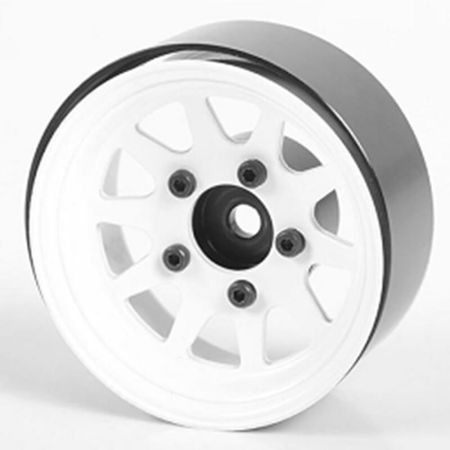 RC4WD OEM Stamped Steel 1.55" Beadlock Wheels (White) (Z-W0260)