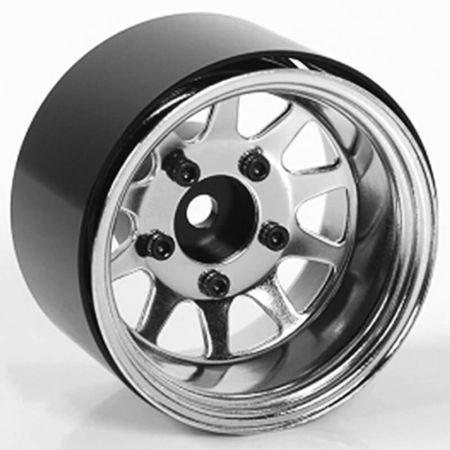 RC4WD Deep Dish Wagon 1.55" Stamped Steel Beadlock Wheels (Chrome) (Z-W0285)