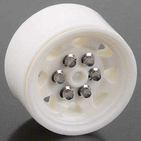 RC4WD OEM Plastic 0.7" Beadlock Wheels (White) (Z-W0338)